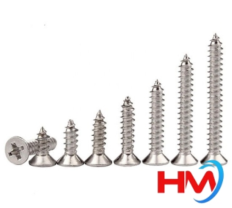 Vít bắn gỗ đầu bằng 2F - 6F, 4mm / 5mm