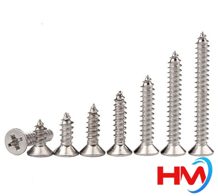 Vít bắn gỗ đầu bằng 2F - 6F, 4mm / 5mm