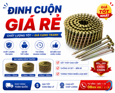 Đinh cuộn giá rẻ ở Bình Dương?