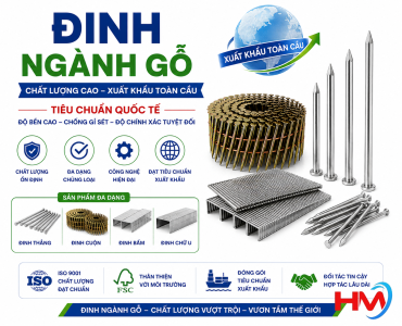 Đinh ngành gỗ xuất khẩu