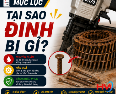 Tại sao đinh bị rỉ